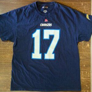 Los Angeles San Diego Chargers Philip Rivers #17 NFL Football Team Apparel Sz L